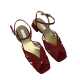 suede low 70s sandal