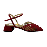 suede low 70s sandal