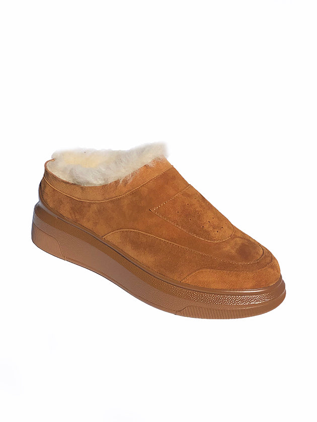 Shearling clog slippers discount