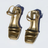 puffy platform sandal