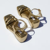 puffy platform sandal