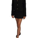 cropped snap jacket