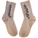side ruffle sock