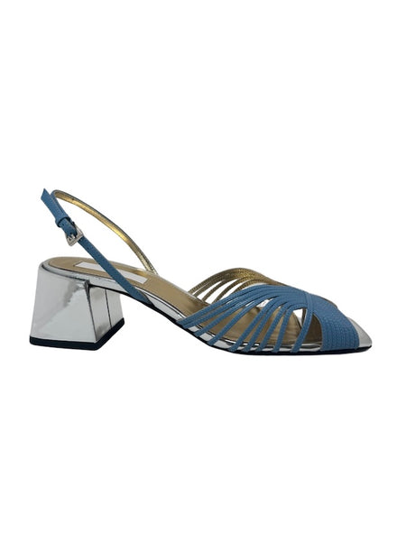Suzanne Rae 70s Strappy Sandal Silver