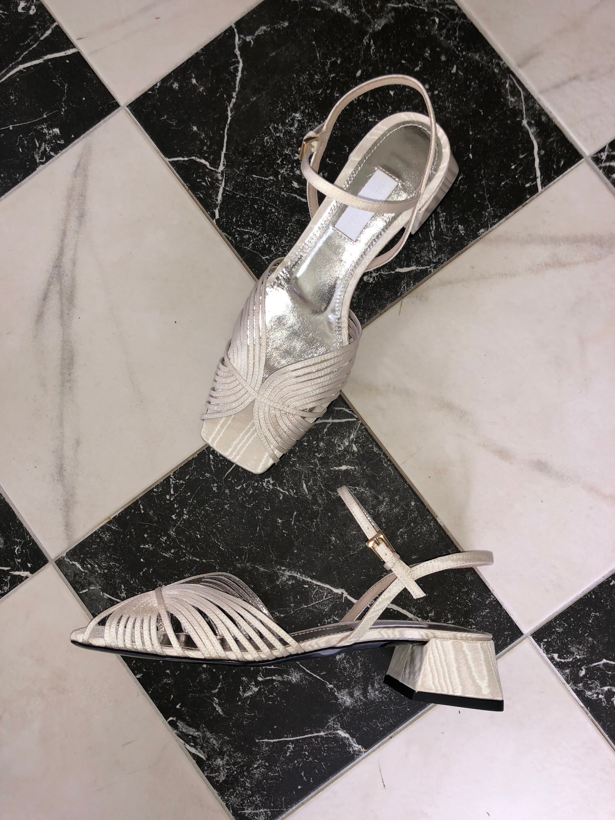 moire low 70s sandal – Suzanne Rae
