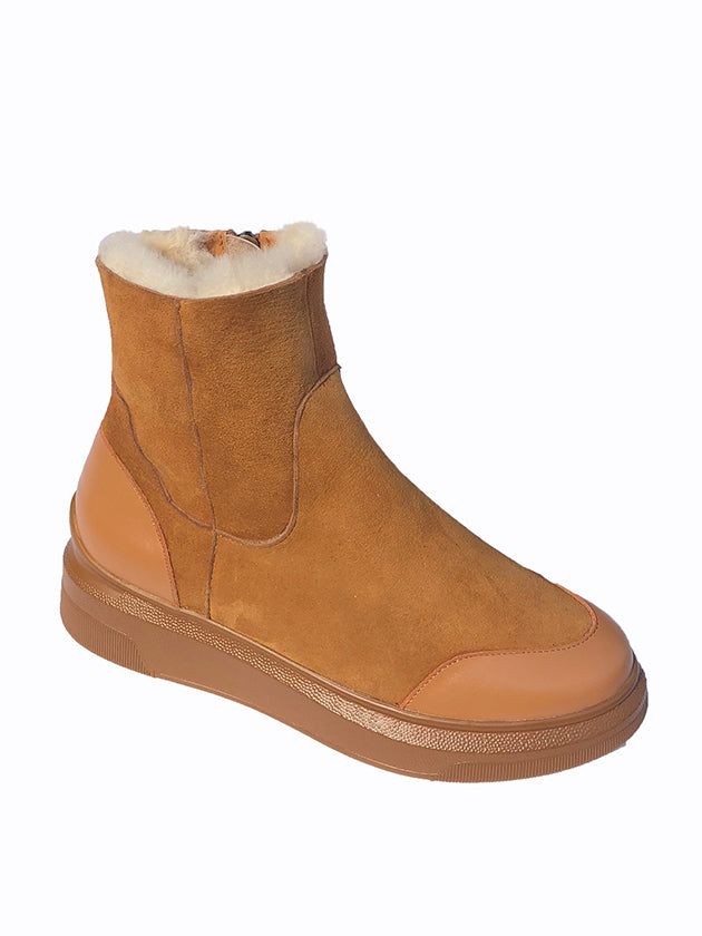Shearling suede boots sale