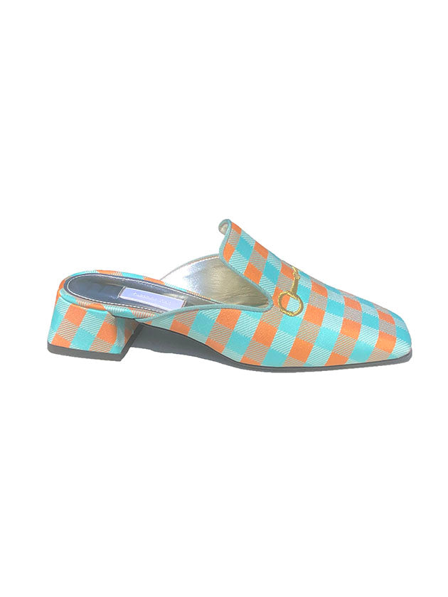 Vichy Low Mule 41 Aqua Orange