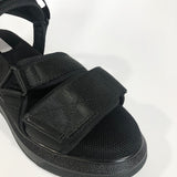 vegan padded velcro sandal