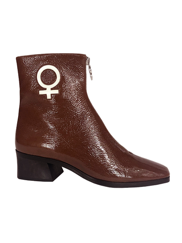 feminist welt sole boot cocoa reflex Suzanne Rae