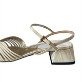 moire low 70s sandal