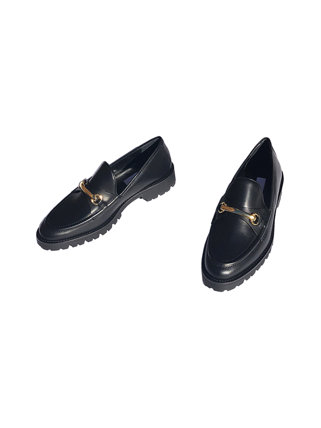 lug sole loafer black nappa – Suzanne Rae