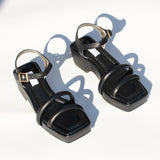 puffy platform sandal