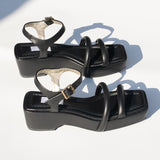 puffy platform sandal